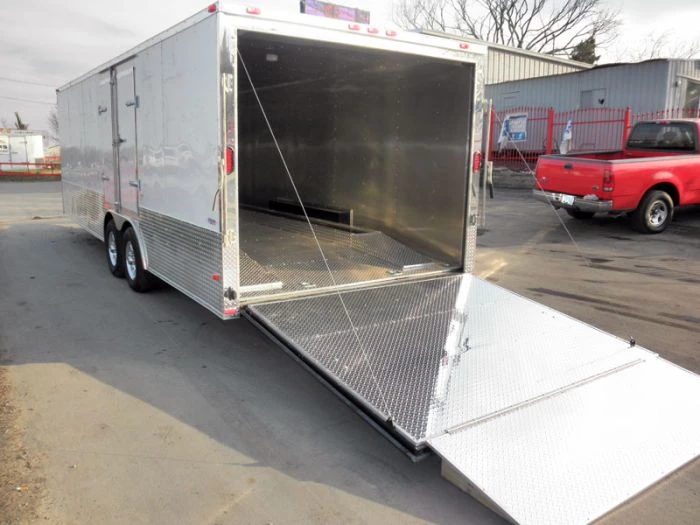 Enclosed Trailer 8.5'x24' White - Cargo Bike Car Hauler 17 Enclosed Trailer 8.5'x24' White - Cargo Bike Car Hauler - Image 15
