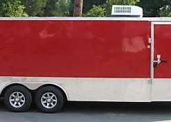 Enclosed Trailer 8.5'x26' Red - Motorcycle Car Lawn Equipment Hauler