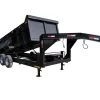 Gooseneck Dump Trailer 7' X 16' Hydraulic 3 ft Sides Mulch -Cheap Trailers Store base image 4 19 1
