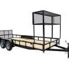 Utility Trailer 6.4' X 18' Tandem Dovetail With Cage -Cheap Trailers Store base image 4 5 2