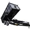 Hydraulic Dump Trailer 7 X 14 With 4ft Sides -Cheap Trailers Store base image photo 4 1