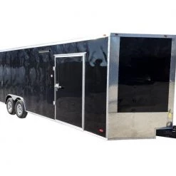 Enclosed Trailer 8.5' X 26' Black Race Ready Tandem 5,200lb Axles