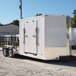 Enclosed Utility Hybrid Trailer 7'x20' - Lawn Mower Equipment Hauler -Cheap Trailers Store dji 0118 2 2 1