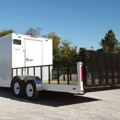 Enclosed Utility Hybrid Trailer 7'x20' - Lawn Mower Equipment Hauler -Cheap Trailers Store dji 0122 1 2 1