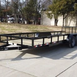 6.4x20 Dovetail Utility Trailer (2) 3500lb Axles -Cheap Trailers Store dji 0269 crop 1