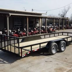 6.4x20 Dovetail Utility Trailer (2) 3500lb Axles -Cheap Trailers Store dji 0283 crop 1