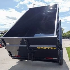 7x12 Gooseneck Hydraulic Dump Trailer with 4ft Side (2) 6K Axles -Cheap Trailers Store dji 0723 2 1