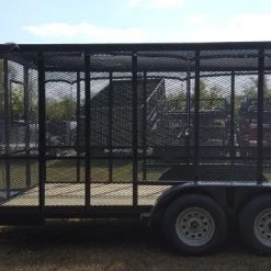 6.4' x 14' (2) 3500 Axles Leaf Cage Debris Loader Utility Trailer -Cheap Trailers Store dji 0755 1
