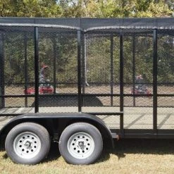 6.4' x 14' (2) 3500 Axles Leaf Cage Debris Loader Utility Trailer -Cheap Trailers Store dji 0760 1