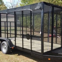 6.4' x 14' (2) 3500 Axles Leaf Cage Debris Loader Utility Trailer -Cheap Trailers Store dji 0761 1