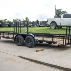 6.4x20-2ft Mesh Utility Trailer with Side Gate (2) 3,500lb Axles -Cheap Trailers Store dsc00617 1 1