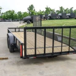 6.4x20-2ft Mesh Utility Trailer with Side Gate (2) 3,500lb Axles -Cheap Trailers Store dsc00618 1 1