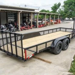 6.4x20-2ft Mesh Utility Trailer with Side Gate (2) 3,500lb Axles -Cheap Trailers Store dsc00619 1 1