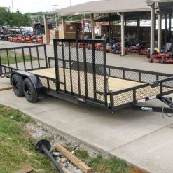 6.4x20-2ft Mesh Utility Trailer with Side Gate (2) 3,500lb Axles -Cheap Trailers Store dsc00621 1 1