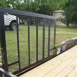 6.4x20-2ft Mesh Utility Trailer with Side Gate (2) 3,500lb Axles -Cheap Trailers Store dsc00624 3 1