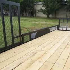 6.4x20-2ft Mesh Utility Trailer with Side Gate (2) 3,500lb Axles -Cheap Trailers Store dsc00625 3 1