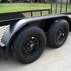 6.4x20-2ft Mesh Utility Trailer with Side Gate (2) 3,500lb Axles -Cheap Trailers Store dsc00626 3 1