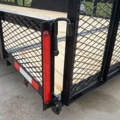 6.4x20-2ft Mesh Utility Trailer with Side Gate (2) 3,500lb Axles -Cheap Trailers Store dsc00627 4 1