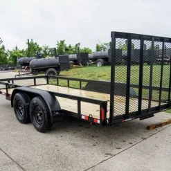 6.4x16 Straight Deck Utility Trailer (2) 3500lb Axles -Cheap Trailers Store dsc00652 2 1