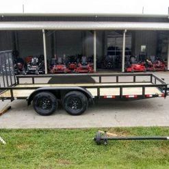 6.4x16 Straight Deck Utility Trailer (2) 3500lb Axles -Cheap Trailers Store dsc00654 2 1