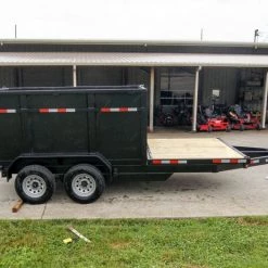 7x16 Hybrid Dump Trailer with 4-ft Sides (2) 5200lb Axles and Deck -Cheap Trailers Store dsc00672 1 1