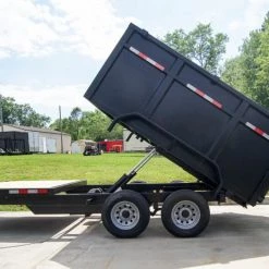 7x16 Hybrid Dump Trailer with 4-ft Sides (2) 5200lb Axles and Deck -Cheap Trailers Store dsc00685 2 1
