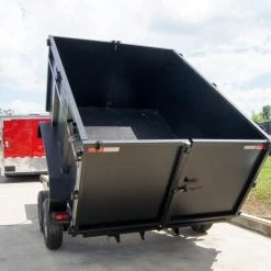 7x16 Hybrid Dump Trailer with 4-ft Sides (2) 5200lb Axles and Deck -Cheap Trailers Store dsc00686 3 1