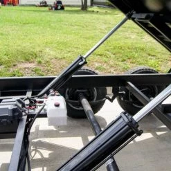 7x16 Hybrid Dump Trailer with 4-ft Sides (2) 5200lb Axles and Deck -Cheap Trailers Store dsc00688 3 1