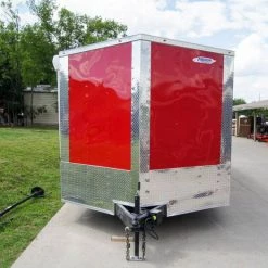 Custom Red 8.5x24 Enclosed Trailer (2) 5200lb Axles ATP Floor