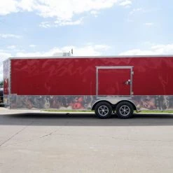 Custom Red 8.5x24 Enclosed Trailer (2) 5200lb Axles ATP Floor 31 Custom Red 8.5x24 Enclosed Trailer (2) 5200lb Axles ATP Floor -Cheap Trailers Store dsc00693 4 2