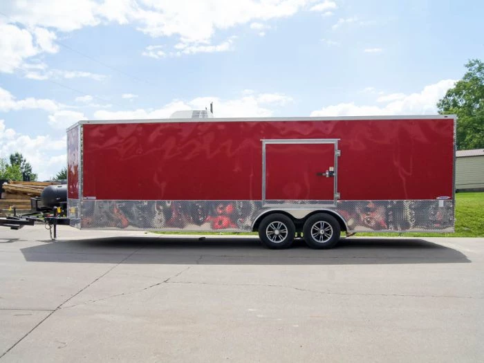 Custom Red 8.5x24 Enclosed Trailer (2) 5200lb Axles ATP Floor 5 Custom Red 8.5x24 Enclosed Trailer (2) 5200lb Axles ATP Floor - Image 3