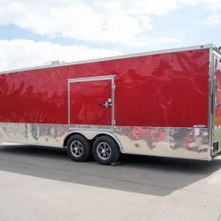 Custom Red 8.5x24 Enclosed Trailer (2) 5200lb Axles ATP Floor 32 Custom Red 8.5x24 Enclosed Trailer (2) 5200lb Axles ATP Floor -Cheap Trailers Store dsc00694 4 2