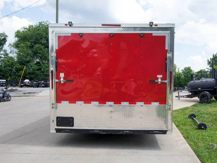 Custom Red 8.5x24 Enclosed Trailer (2) 5200lb Axles ATP Floor 7 Custom Red 8.5x24 Enclosed Trailer (2) 5200lb Axles ATP Floor - Image 5