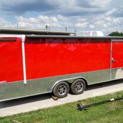Custom Red 8.5x24 Enclosed Trailer (2) 5200lb Axles ATP Floor 34 Custom Red 8.5x24 Enclosed Trailer (2) 5200lb Axles ATP Floor -Cheap Trailers Store dsc00696 2 2