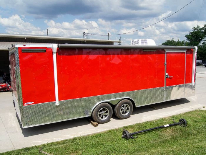 Custom Red 8.5x24 Enclosed Trailer (2) 5200lb Axles ATP Floor 8 Custom Red 8.5x24 Enclosed Trailer (2) 5200lb Axles ATP Floor - Image 6