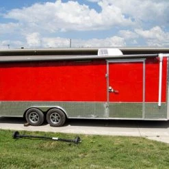 Custom Red 8.5x24 Enclosed Trailer (2) 5200lb Axles ATP Floor 35 Custom Red 8.5x24 Enclosed Trailer (2) 5200lb Axles ATP Floor -Cheap Trailers Store dsc00697 3 2