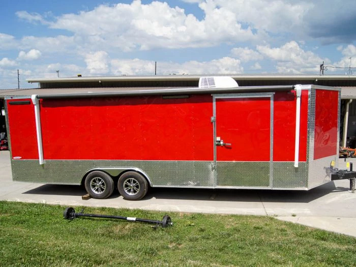 Custom Red 8.5x24 Enclosed Trailer (2) 5200lb Axles ATP Floor 9 Custom Red 8.5x24 Enclosed Trailer (2) 5200lb Axles ATP Floor - Image 7