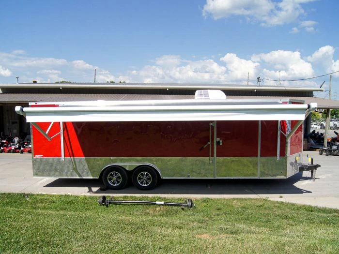 Custom Red 8.5x24 Enclosed Trailer (2) 5200lb Axles ATP Floor 10 Custom Red 8.5x24 Enclosed Trailer (2) 5200lb Axles ATP Floor - Image 8