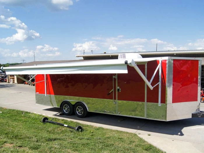 Custom Red 8.5x24 Enclosed Trailer (2) 5200lb Axles ATP Floor 11 Custom Red 8.5x24 Enclosed Trailer (2) 5200lb Axles ATP Floor - Image 9