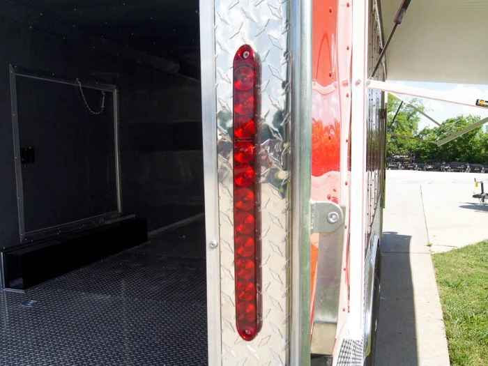 Custom Red 8.5x24 Enclosed Trailer (2) 5200lb Axles ATP Floor 17 Custom Red 8.5x24 Enclosed Trailer (2) 5200lb Axles ATP Floor - Image 15