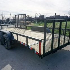 7' X 20' Tandem Axle Dovetail Utility Trailer with Side Gate -Cheap Trailers Store dsc02107 1 1