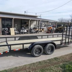 7' X 20' Tandem Axle Dovetail Utility Trailer with Side Gate -Cheap Trailers Store dsc02110 1 1