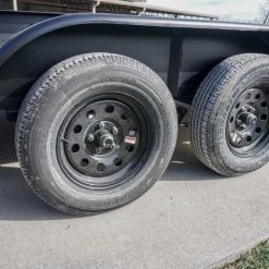 7' X 20' Tandem Axle Dovetail Utility Trailer with Side Gate -Cheap Trailers Store dsc02111 1