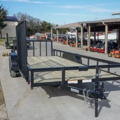 7' X 20' Tandem Axle Dovetail Utility Trailer with Side Gate -Cheap Trailers Store dsc02114 1