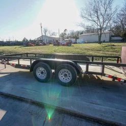 6.4x16 Utility Trailer Dovetail (2) 3500lb Axles with Gate -Cheap Trailers Store dsc02132 2 1