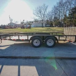 6.4x16 Utility Trailer Dovetail (2) 3500lb Axles with Gate -Cheap Trailers Store dsc02135 2 1