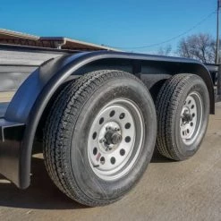 6.4x16 Utility Trailer Dovetail (2) 3500lb Axles with Gate -Cheap Trailers Store dsc02149 1 1