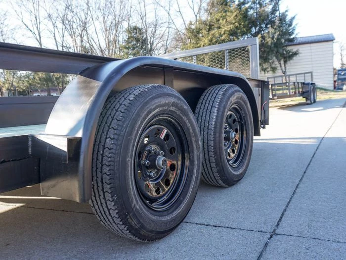 7' X 14' Tandem Axle Dovetail Utility Trailer with Side Gate 7 7' X 14' Tandem Axle Dovetail Utility Trailer with Side Gate - Image 5