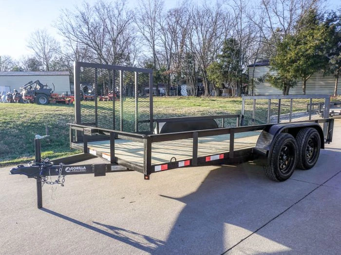 7' X 14' Tandem Axle Dovetail Utility Trailer with Side Gate 8 7' X 14' Tandem Axle Dovetail Utility Trailer with Side Gate - Image 6