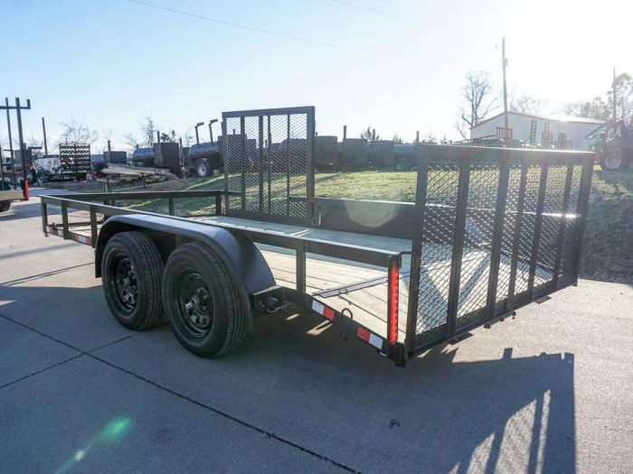 7' X 14' Tandem Axle Dovetail Utility Trailer with Side Gate 10 7' X 14' Tandem Axle Dovetail Utility Trailer with Side Gate - Image 8